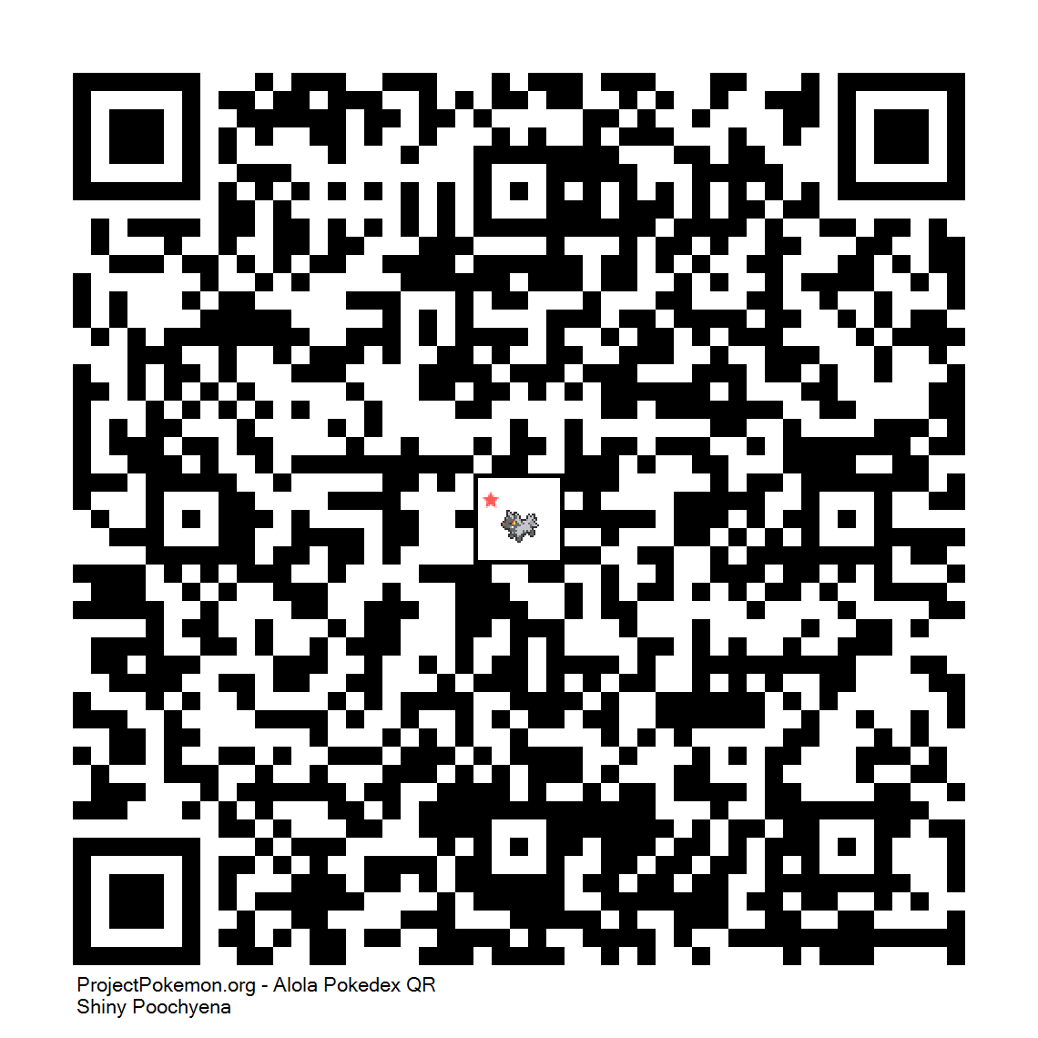 Cdigo QR de Poochyena variocolor